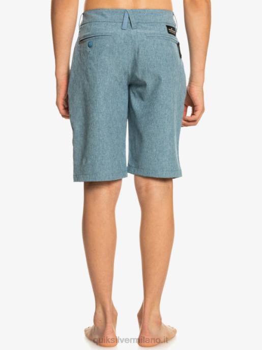 esso Quiksilver ragazzi 8-16 Union Heather anfibio 19 pantaloncini ibridi capitani blu HTZR2327