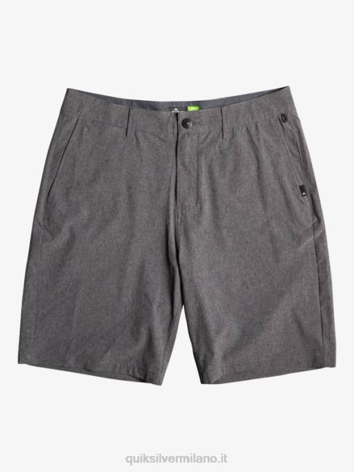 esso Quiksilver ragazzi 8-16 Union Heather anfibio 19 pantaloncini ibridi nero HTZR2313