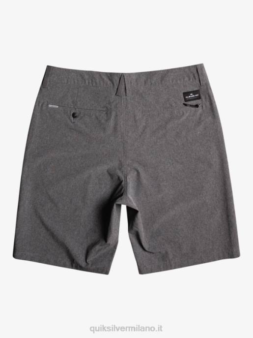esso Quiksilver ragazzi 8-16 Union Heather anfibio 19 pantaloncini ibridi nero HTZR2313