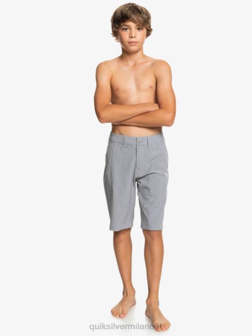esso Quiksilver ragazzi 8-16 Union Heather anfibio 19 pantaloncini ibridi nevischio HTZR2314