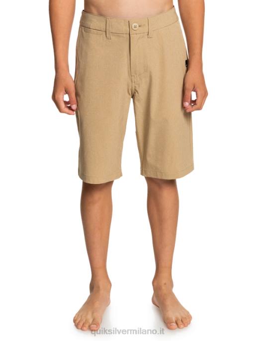 esso Quiksilver ragazzi 8-16 Union Heather anfibio 19 pantaloncini ibridi plage HTZR2315