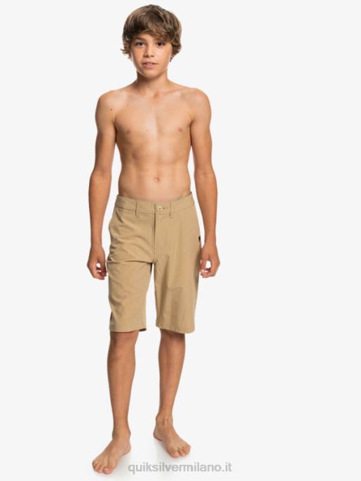 esso Quiksilver ragazzi 8-16 Union Heather anfibio 19 pantaloncini ibridi plage HTZR2315