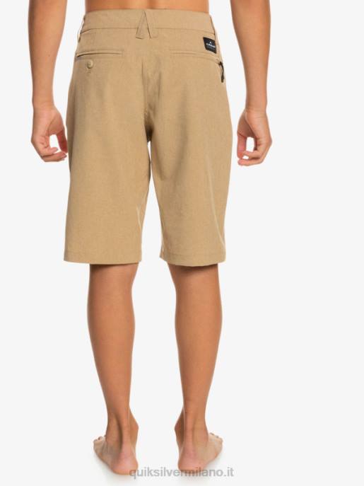 esso Quiksilver ragazzi 8-16 Union Heather anfibio 19 pantaloncini ibridi plage HTZR2315