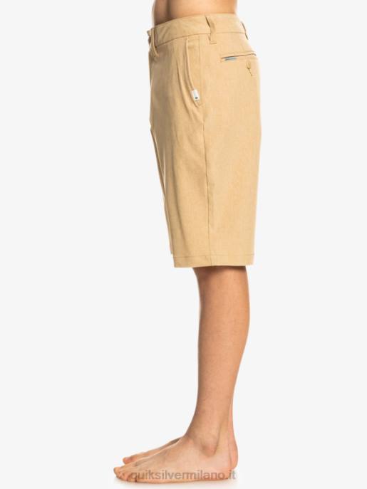 esso Quiksilver ragazzi 8-16 Union Heather anfibio 19 pantaloncini ibridi plage HTZR2325
