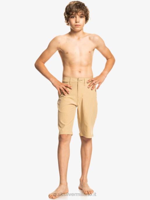 esso Quiksilver ragazzi 8-16 Union Heather anfibio 19 pantaloncini ibridi plage HTZR2325