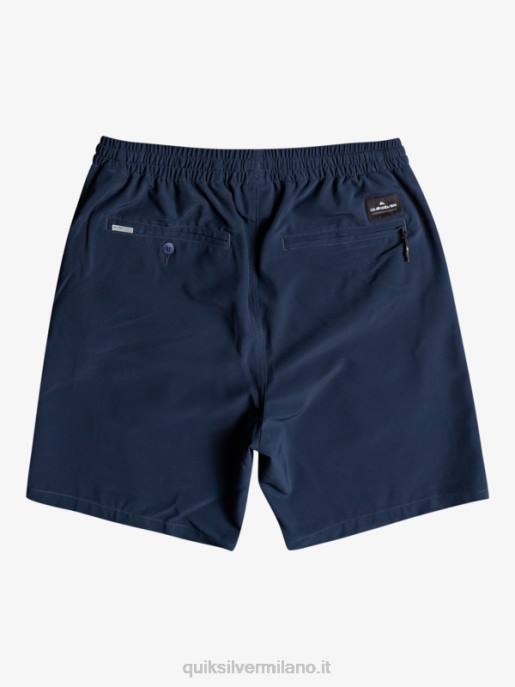 esso Quiksilver ragazzi 8-16 ocean elastic amph yth 18 pantaloncini ibridi blazer blu scuro HTZR2256