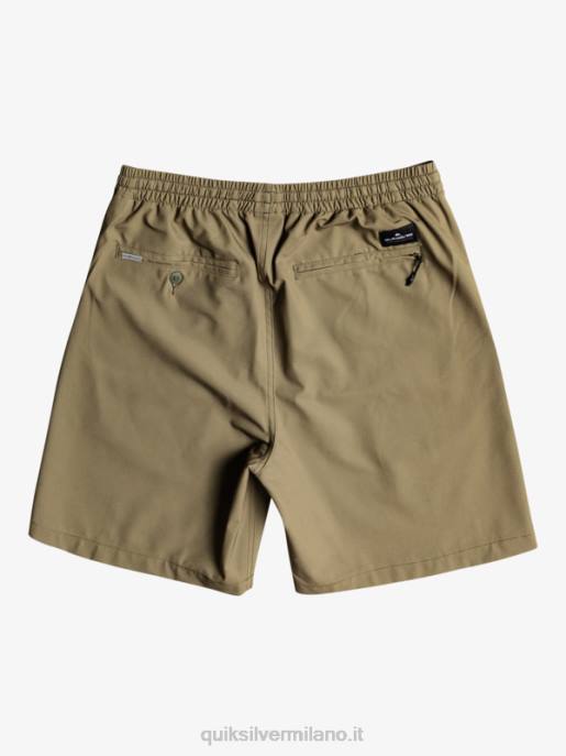 esso Quiksilver ragazzi 8-16 ocean elastic amph yth 18 pantaloncini ibridi foglia d\'uva HTZR2255