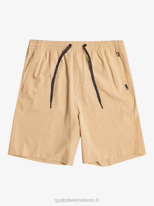 esso Quiksilver ragazzi 8-16 ocean elastic amph yth 18 pantaloncini ibridi plage HTZR2257
