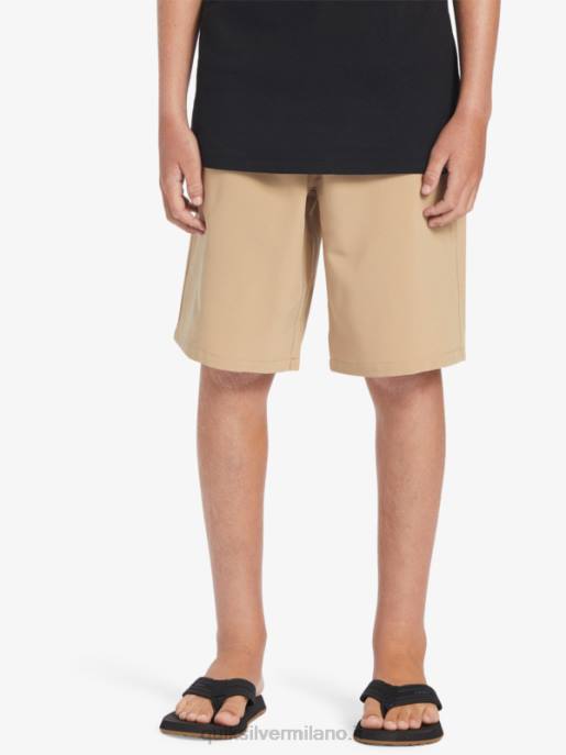 esso Quiksilver ragazzi 8-16 ocean elastic amph yth 18 pantaloncini ibridi plage HTZR2257