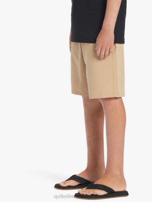 esso Quiksilver ragazzi 8-16 ocean elastic amph yth 18 pantaloncini ibridi plage HTZR2257