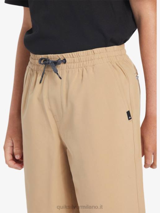esso Quiksilver ragazzi 8-16 ocean elastic amph yth 18 pantaloncini ibridi plage HTZR2257