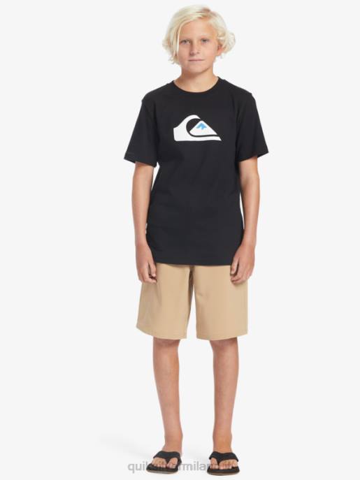 esso Quiksilver ragazzi 8-16 ocean elastic amph yth 18 pantaloncini ibridi plage HTZR2257