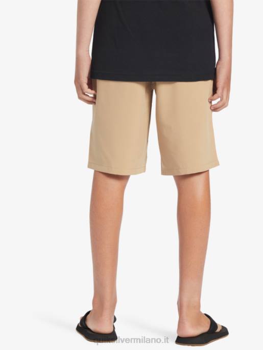 esso Quiksilver ragazzi 8-16 ocean elastic amph yth 18 pantaloncini ibridi plage HTZR2257