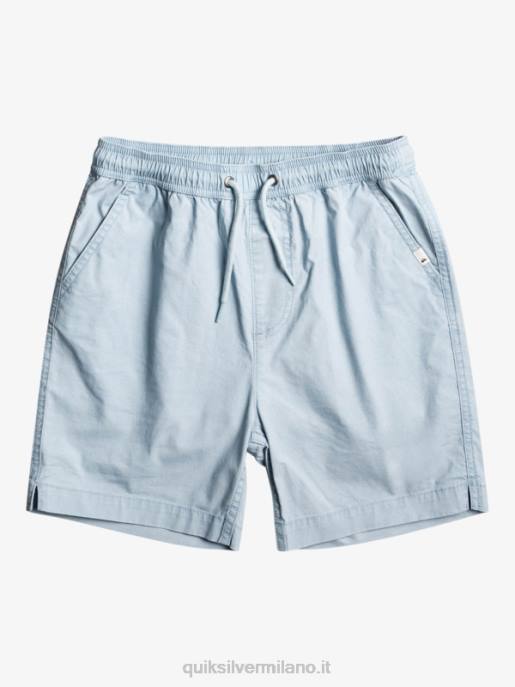 esso Quiksilver ragazzi 8-16 taxer 15 pantaloncini elastici in vita azzurro celeste HTZR2082