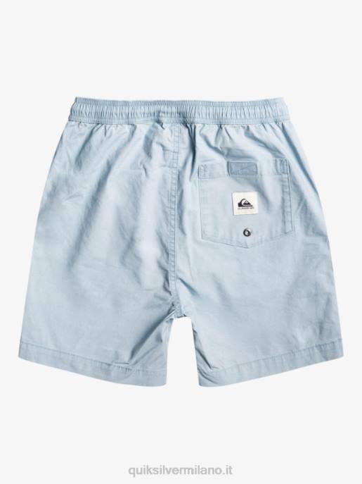 esso Quiksilver ragazzi 8-16 taxer 15 pantaloncini elastici in vita azzurro celeste HTZR2082