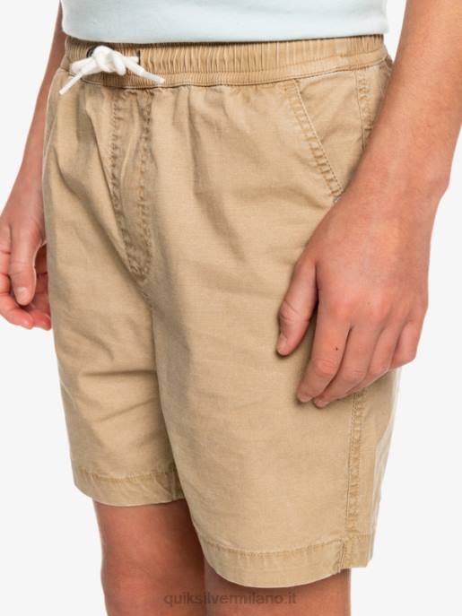 esso Quiksilver ragazzi 8-16 taxer 15 pantaloncini elastici in vita plage HTZR2080