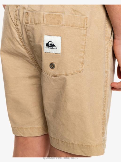 esso Quiksilver ragazzi 8-16 taxer 15 pantaloncini elastici in vita plage HTZR2080