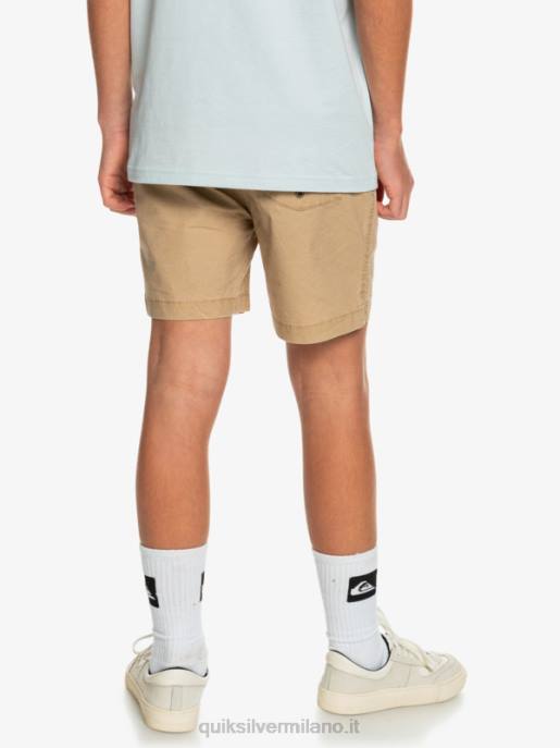 esso Quiksilver ragazzi 8-16 taxer 15 pantaloncini elastici in vita plage HTZR2080