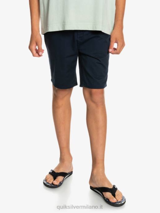 esso Quiksilver ragazzi 8-16 tutti i giorni 17 pantaloncini chino blazer blu scuro HTZR2289