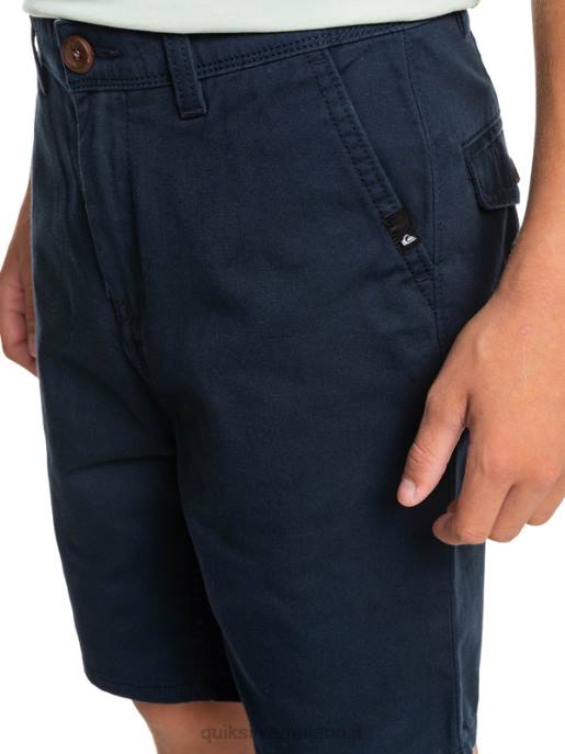 esso Quiksilver ragazzi 8-16 tutti i giorni 17 pantaloncini chino blazer blu scuro HTZR2289