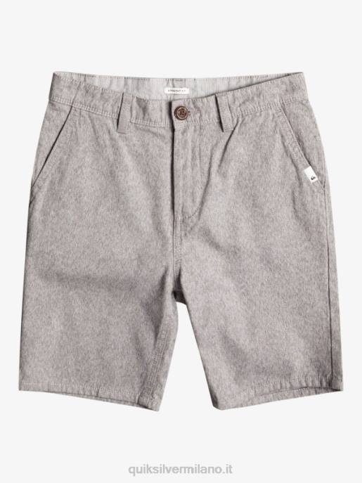 esso Quiksilver ragazzi 8-16 tutti i giorni 17 pantaloncini chino erica grigio chiaro HTZR2286