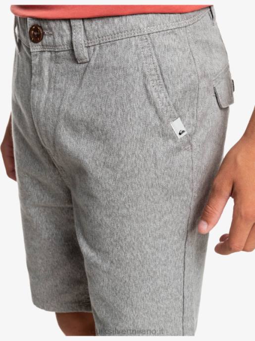 esso Quiksilver ragazzi 8-16 tutti i giorni 17 pantaloncini chino erica grigio chiaro HTZR2286