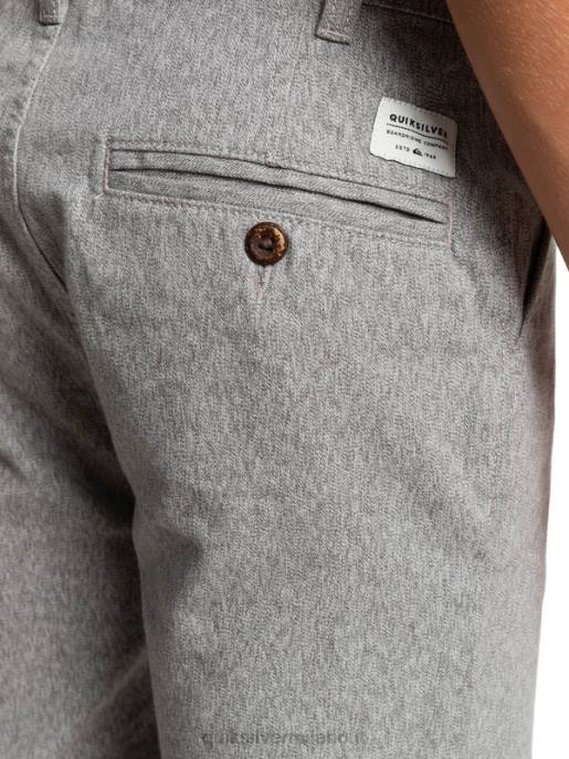 esso Quiksilver ragazzi 8-16 tutti i giorni 17 pantaloncini chino erica grigio chiaro HTZR2286
