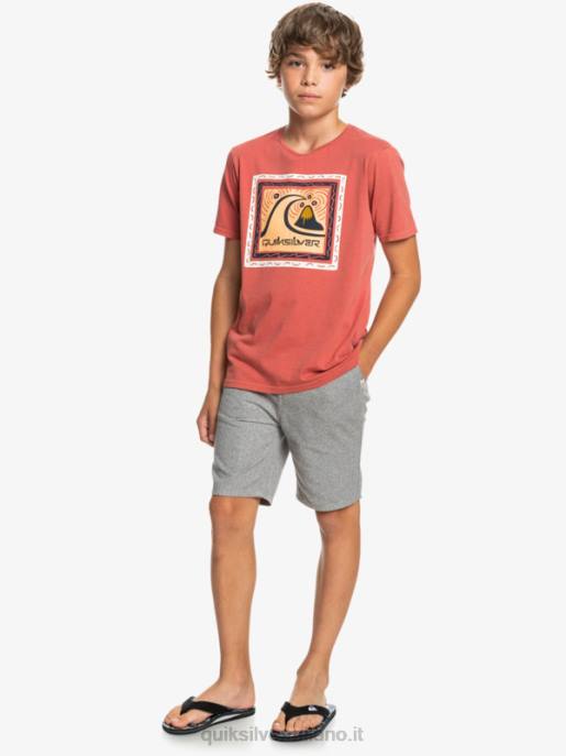 esso Quiksilver ragazzi 8-16 tutti i giorni 17 pantaloncini chino erica grigio chiaro HTZR2286