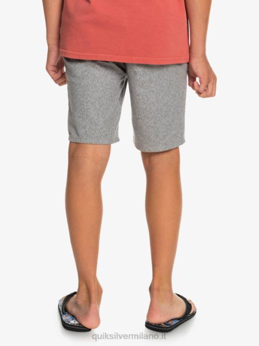 esso Quiksilver ragazzi 8-16 tutti i giorni 17 pantaloncini chino erica grigio chiaro HTZR2286