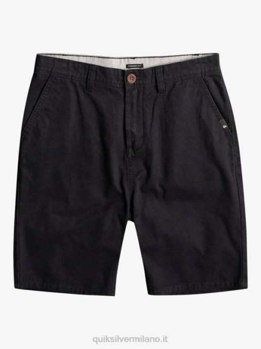 esso Quiksilver ragazzi 8-16 tutti i giorni 17 pantaloncini chino nero HTZR2287