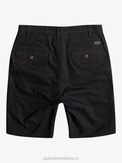esso Quiksilver ragazzi 8-16 tutti i giorni 17 pantaloncini chino nero HTZR2287