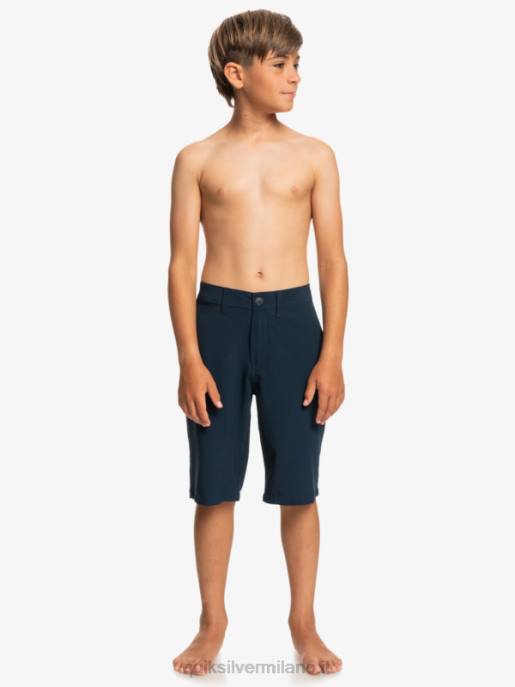 esso Quiksilver ragazzi Pantaloncini ibridi anfibi 19 unione 8-16 blazer blu scuro HTZR2238