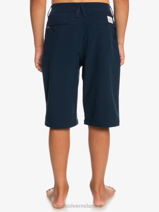 esso Quiksilver ragazzi Pantaloncini ibridi anfibi 19 unione 8-16 blazer blu scuro HTZR2238