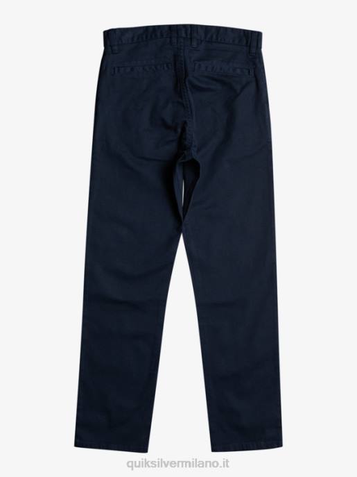 esso Quiksilver ragazzi 8-16 in su pantaloni sindacali di tutti i giorni blazer blu scuro HTZR2241