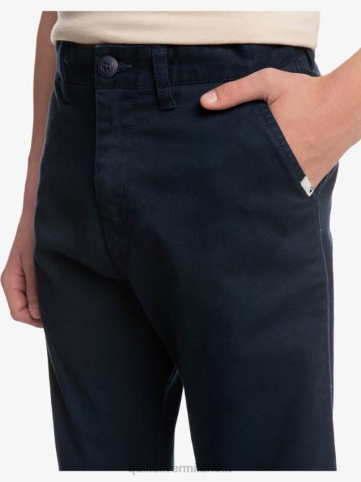 esso Quiksilver ragazzi 8-16 in su pantaloni sindacali di tutti i giorni blazer blu scuro HTZR2241