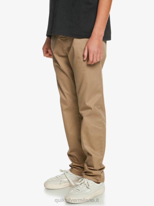 esso Quiksilver ragazzi 8-16 in su pantaloni sindacali di tutti i giorni legno d\'olmo HTZR2239