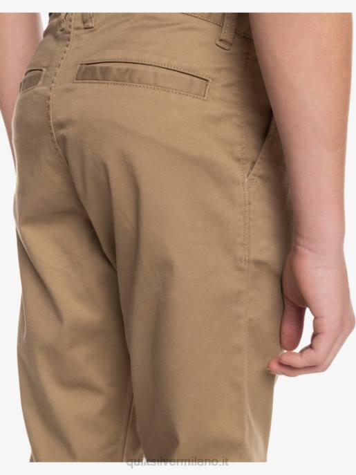 esso Quiksilver ragazzi 8-16 in su pantaloni sindacali di tutti i giorni legno d\'olmo HTZR2239