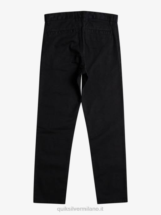 esso Quiksilver ragazzi 8-16 in su pantaloni sindacali di tutti i giorni nero HTZR2240
