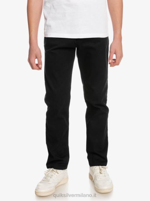 esso Quiksilver ragazzi 8-16 in su pantaloni sindacali di tutti i giorni nero HTZR2240