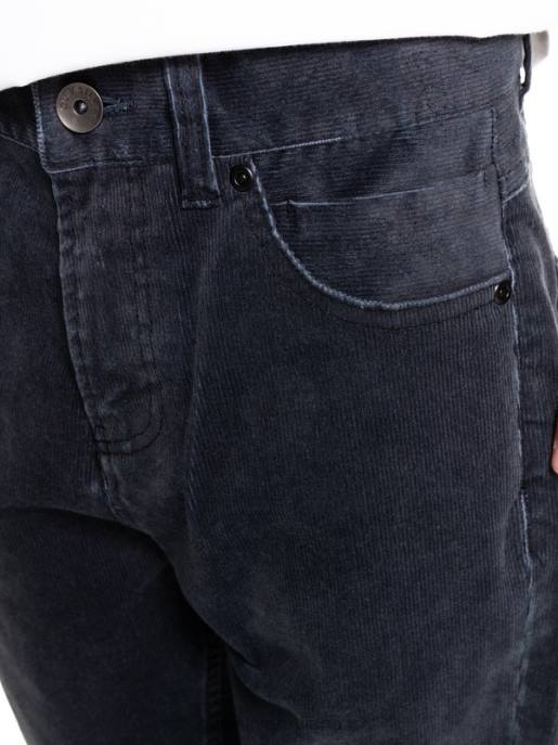 esso Quiksilver ragazzi Pantaloni affusolati in velluto a coste 8-16 kracker nero HTZR2330