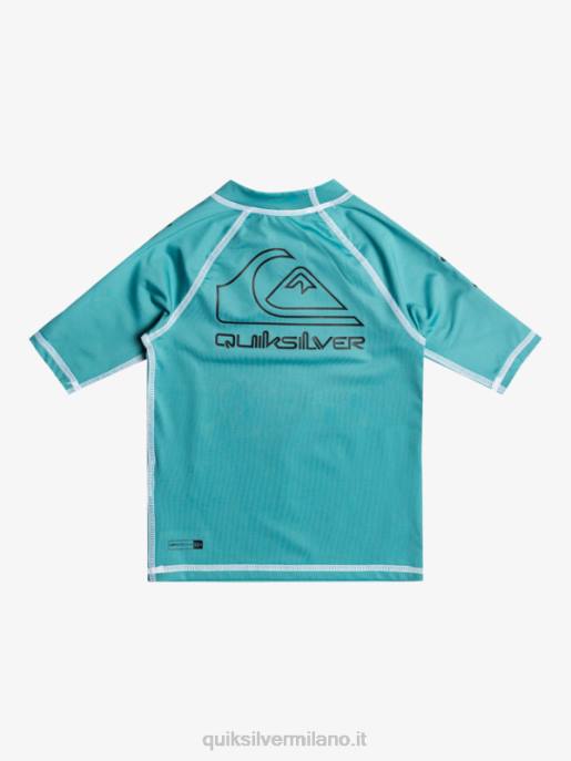 esso Quiksilver ragazzi 2-7 in tour manica corta upf 50 rashguard blu bretone HTZR2115
