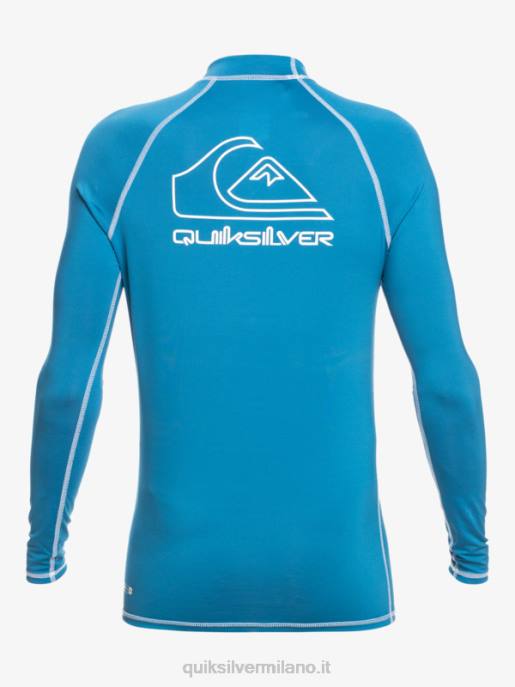 esso Quiksilver ragazzi 2-7 in tour manica lunga upf 50 rashguard vallarta blu HTZR2222