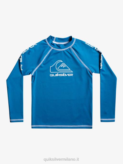 esso Quiksilver ragazzi 2-7 in tour manica lunga upf 50 rashguard vallarta blu HTZR2222