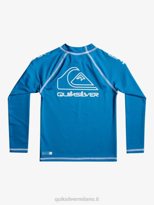 esso Quiksilver ragazzi 2-7 in tour manica lunga upf 50 rashguard vallarta blu HTZR2222
