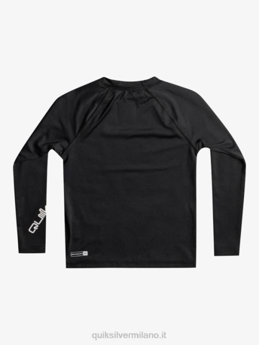 esso Quiksilver ragazzi 2-7 tutti i tempi ls l/sl surf tee nero HTZR2074
