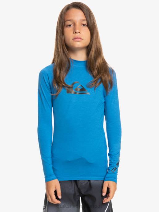 esso Quiksilver ragazzi 8-16 all time ls youth l/sl surf tee boccaglio blu erica HTZR2100