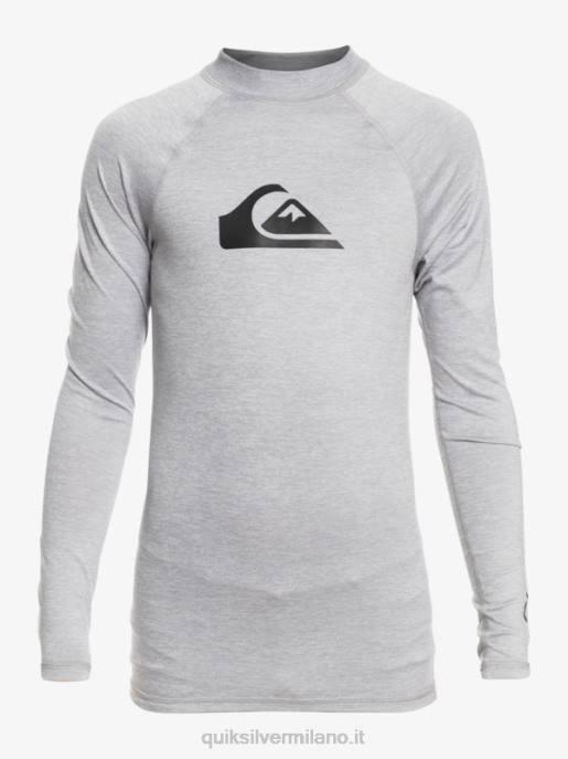 esso Quiksilver ragazzi 8-16 all time ls youth l/sl surf tee erica nevischio HTZR2096