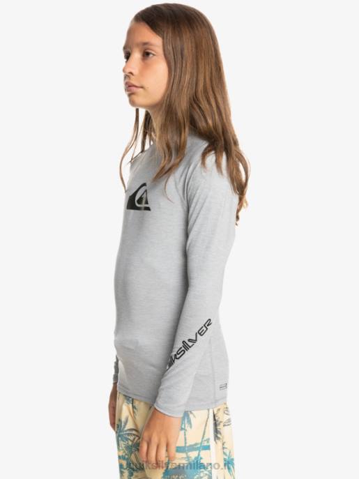 esso Quiksilver ragazzi 8-16 all time ls youth l/sl surf tee erica nevischio HTZR2096