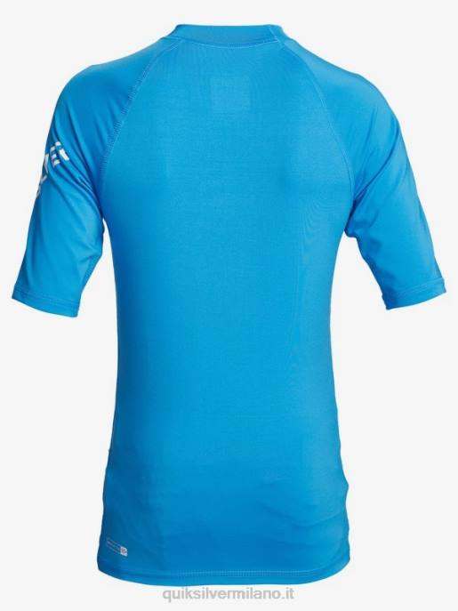 esso Quiksilver ragazzi 8-16 all time manica corta upf 50 rashguard allegro HTZR2244