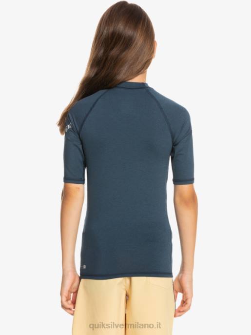 esso Quiksilver ragazzi 8-16 all time ss junior s/sl surf tee giacca blu navy melange HTZR2061